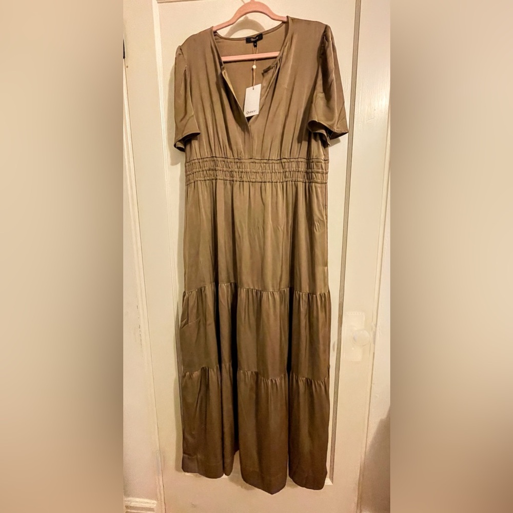 Quince Tan Maxi Dress